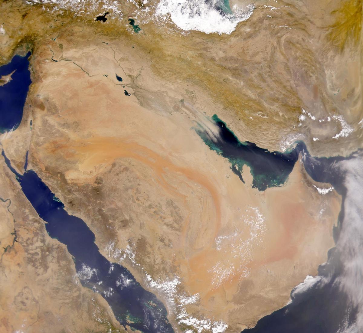 Karte von Saudi-Arabien Sat