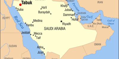 Tabuk Saudi-Arabien-map
