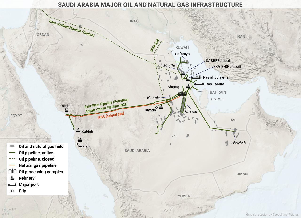 Saudi Arabien Olfelder Karte Saudi Arabien Ol Karte West Asien Asia