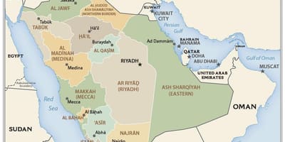 Qassim Saudi-Arabien Karte