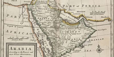 Karte des antiken Saudi-Arabien
