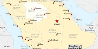 Karte von najran Saudi-Arabien
