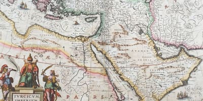 Alte Karte von Saudi-Arabien