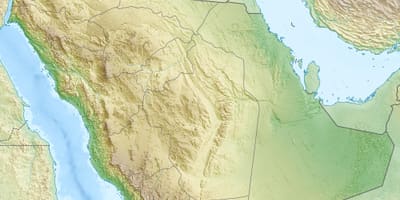 Karte von Saudi-Arabien Berge