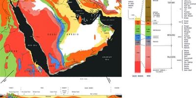 Geologische Karte von Saudi-Arabien